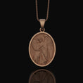 Load image into Gallery viewer, Silver Archangel Gabriel Pendant - Guardian Angel Gabriel Necklace, Christian Spiritual Jewelry Gift, Protection Gift, Personalized