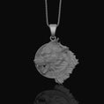 Load image into Gallery viewer, Silver Fenrir Pendant - Norse Wolf Necklace, Viking Mythology Jewelry, Celtic Wolf Charm, Unique Gift