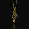 Load image into Gallery viewer, Silver Snake Charm - Serpent Pendant for Necklace or Bracelet, Symbolic Reptile Jewelry, Gift Idea