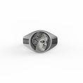 Load image into Gallery viewer, Silver Venus Ring - Roman Goddess of Love Jewelry, Astrological Feminine Symbol, Elegant Beauty Ring