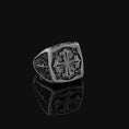 Load image into Gallery viewer, Silver Cross Ring - Crusader Cross Jewelry, Christian Symbol Ring, Religious Gift, Faith-Based Accessory