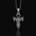 Load image into Gallery viewer, Silver Ankh Pendant - Key of Life Necklace, Egyptian Ankh Jewelry, Spiritual Symbol Charm, Gift Idea