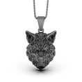 Load image into Gallery viewer, Carved Wolf Head Pendant - Handcrafted Wolf Necklace, Detailed Animal Carving, Nature Inspired Jewelry
