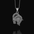 Load image into Gallery viewer, Silver Aries Charm Pendant - Ram Zodiac Necklace, Astrology Jewelry for April Birthday, Aries Gift