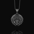 Bild in Galerie-Betrachter laden, Silver Saint Michael Pendant - Archangel Michael Necklace, Protector Angel Jewelry, Christian Spiritual Gift