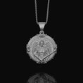 Bild in Galerie-Betrachter laden, Silver Saint Michael Pendant - Archangel Michael Necklace, Protector Angel Jewelry, Christian Spiritual Gift