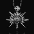 Load image into Gallery viewer, Cleric Symbol Necklace - Baldur's Gate 3 Inspired Pendant, Dungeons and Dragons Jewelry, High Quality Tri-Color Fantasy Jewelry, FRP Lover