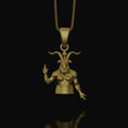 Load image into Gallery viewer, Silver Baphomet Pendant - Gothic Occult Necklace, Satanic Symbol Jewelry, Esoteric Charm, Witchcraft Gift