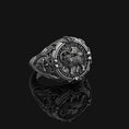 Load image into Gallery viewer, Silver 'Ecce Agnus Dei' Ring - Lamb of God Jewelry, Biblical Ring, Christian Faith Symbol, Religious Gift