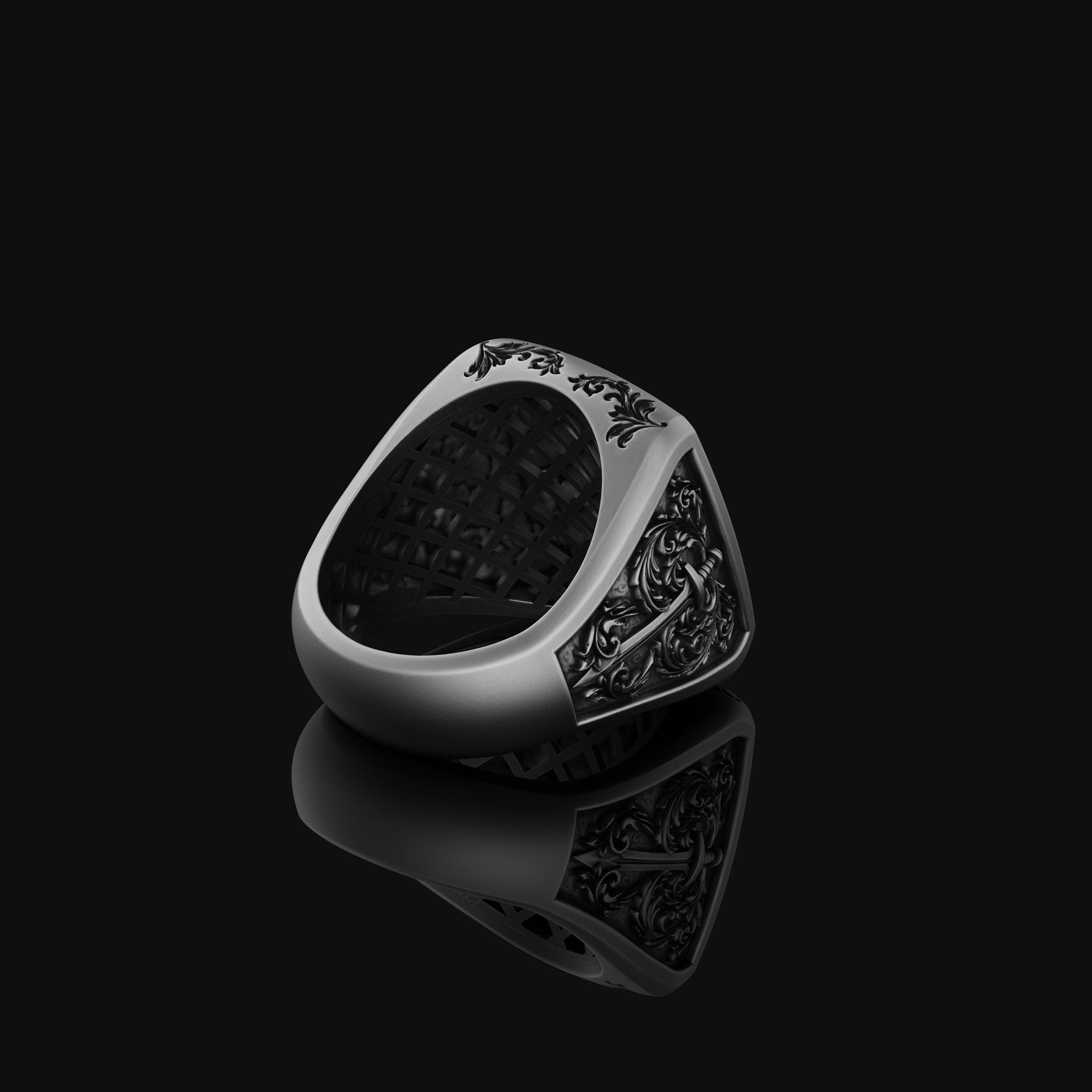 Silver Cross Ring - Crusader Cross Jewelry, Christian Symbol Ring, Religious Gift, Faith-Based Accessory