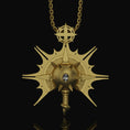 Load image into Gallery viewer, Cleric Symbol Necklace - Baldur's Gate 3 Inspired Pendant, Dungeons and Dragons Jewelry, High Quality Tri-Color Fantasy Jewelry, FRP Lover