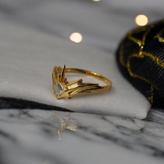 Circlet of Blasting Ring - Baldur's Gate 3 Inspired Jewelry, Fantasy Game Enchanted Accessory, Gamer Wedding Proposal