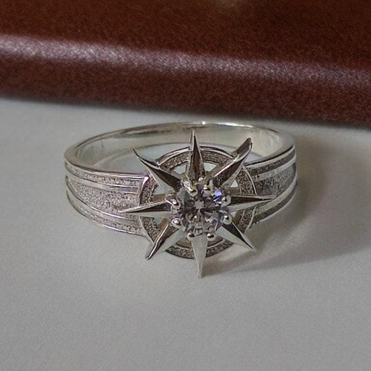 Silver Gale's Ring - Baldur's Gate 3 Warlock Theme Jewelry, Dungeons and Dragons Ring, Unique Fantasy Gift