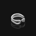Load image into Gallery viewer, Silver Adjustable Snake Band Ring - Elegant Serpent Jewelry, Unique Adjustable Ring, Symbolic Gift for Her