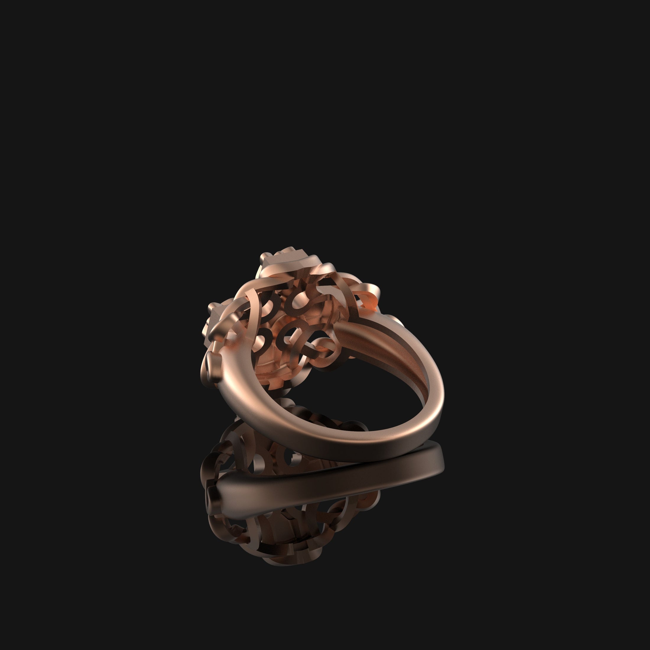 Silver Celtic Knot Ring - Lady of the Lake Jewelry, Elegant Mythical Ring, Unique Gift for Her, Fantasy Inspired