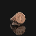Load image into Gallery viewer, Silver Yggdrasil Ring - Celtic Tree of Life Symbol, Elegant Norse Jewelry, Unique Mythical Gift