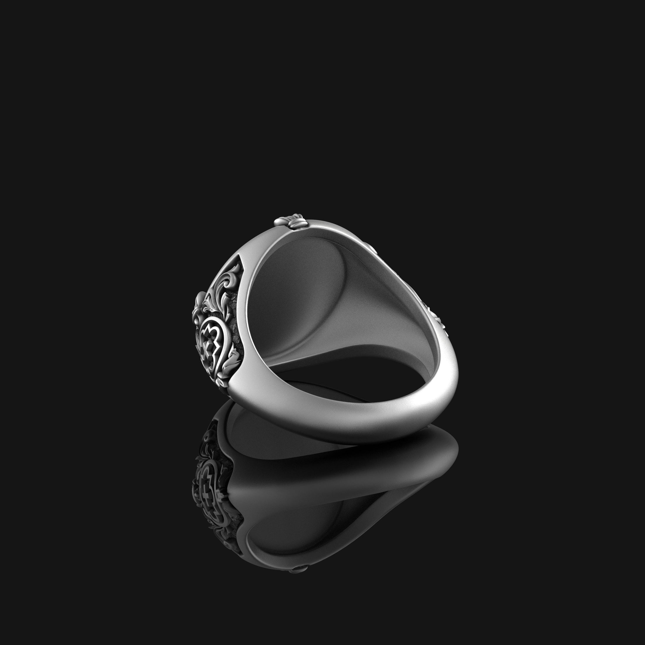 Silver Saint Peter Ring - Keys of Heaven Jewelry, Christian Symbol, Unique Religious Gift, Faith-Inspired Ring