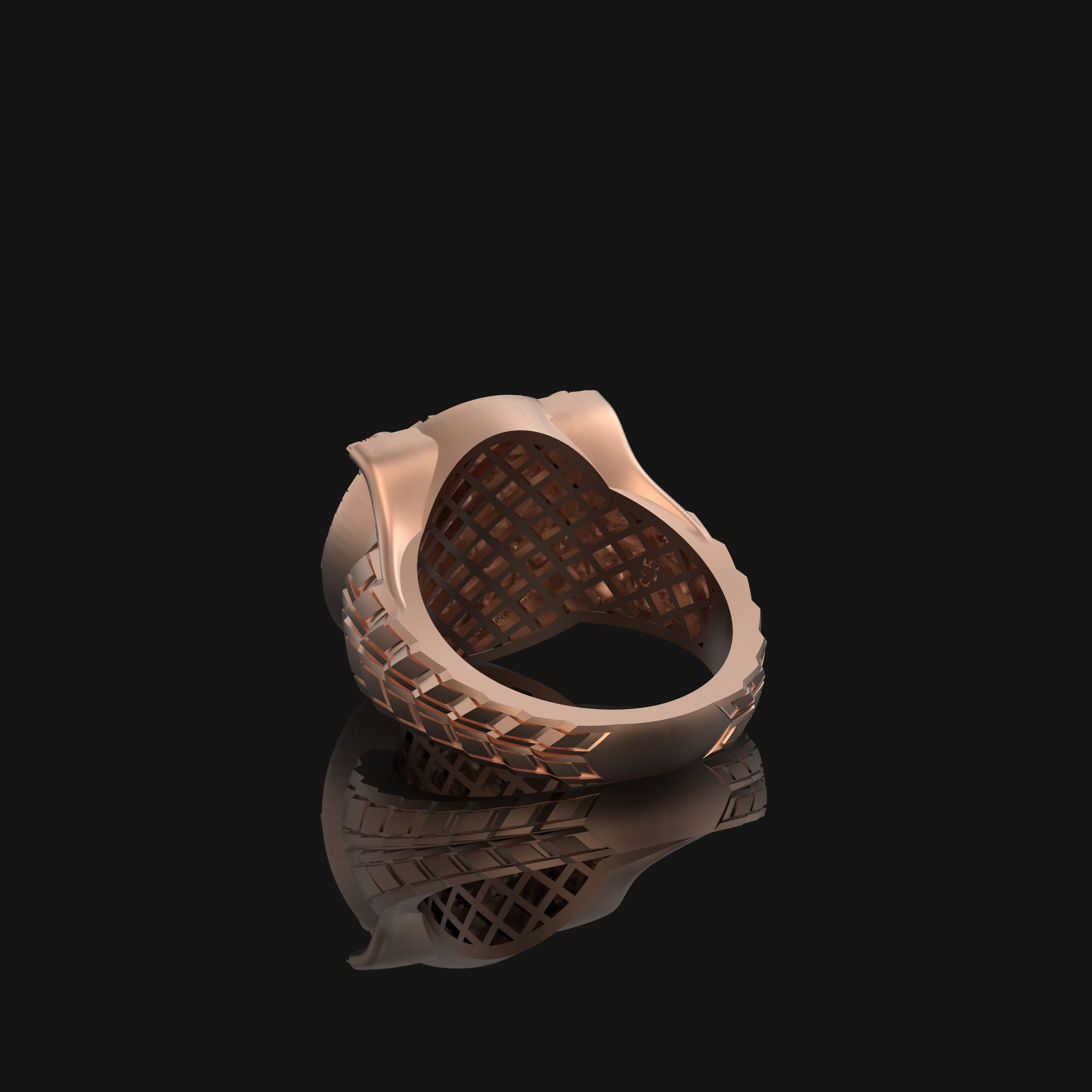 Silver Viking Ring - Axe and Helmet Jewelry, Norse Mythology, Unique Men's Ring, Warrior Symbol Gift