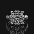 Load image into Gallery viewer, Silver Celtic Knot Ring - Lady of the Lake Jewelry, Elegant Mythical Ring, Unique Gift for Her, Fantasy Inspired
