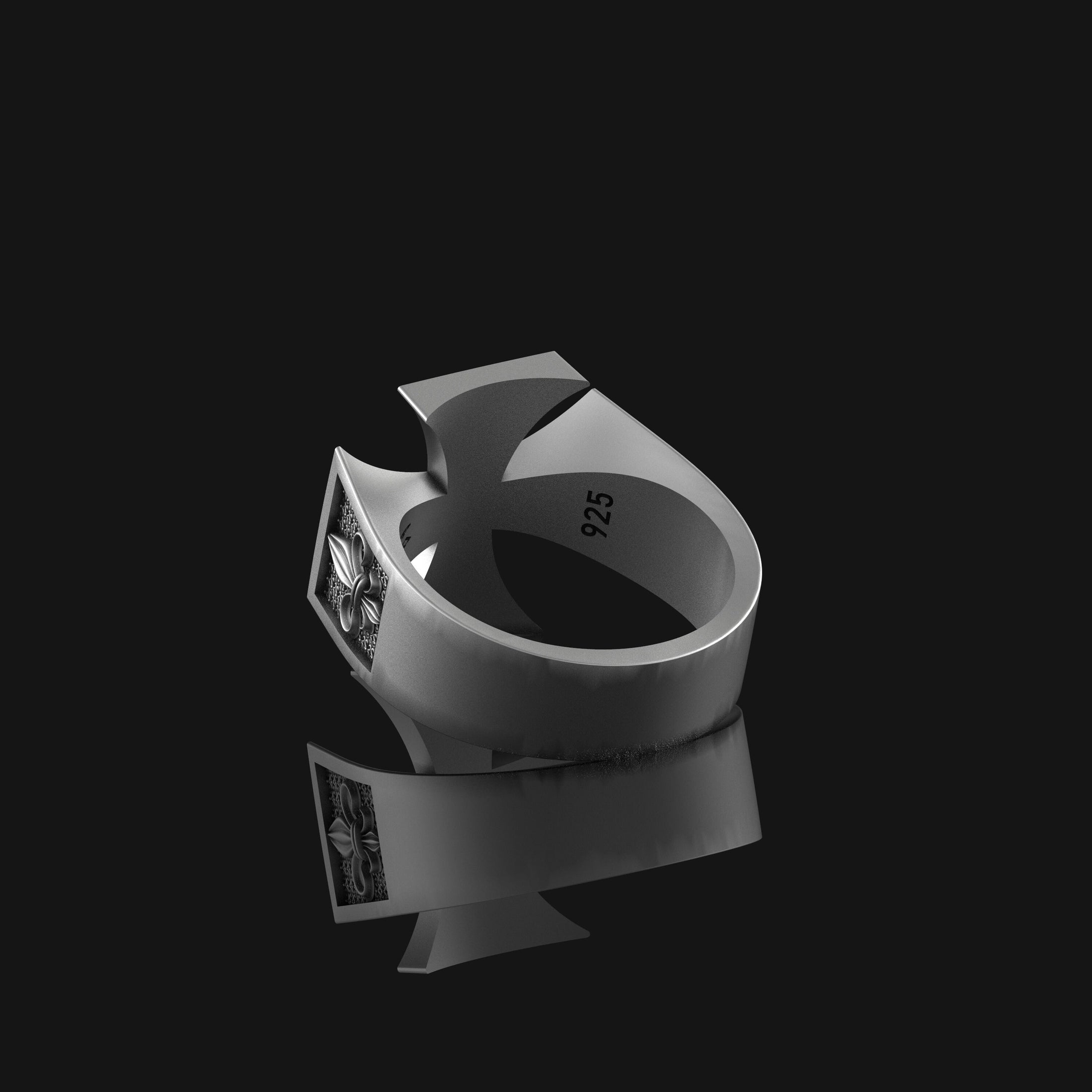 Silver Cross Ring - Elegant Christian Jewelry, Faith Symbol, Unique Religious Gift, Stylish Faith Ring