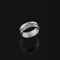Load image into Gallery viewer, Sterling Silver Personalized 'Grand Teton' Band - Wyoming Mountain View Ring, Adolescent Jewelry Gift