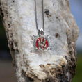 Load image into Gallery viewer, Silver BG3 Sorceress Symbol Pendant - D&D Jewelry, Baldur's Gate Inspired, Fantasy RPG Necklace