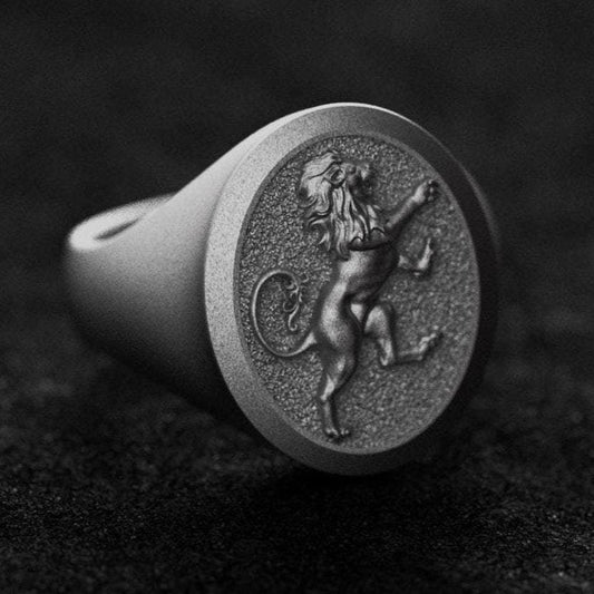 Royal Lion Signet Ring