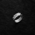 Bild in Galerie-Betrachter laden, Silver Crystallized Pattern Wedding Band Ring - Unique Textured Design, Elegant Jewelry for Him & Her, Timeless Wedding Ring