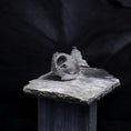 Load image into Gallery viewer, Silver Skull Ring with Cross - Gothic Jewelry, Memento Mori Ring, Unique Gift for Him or Her, Symbolic Gothic Accessory