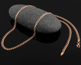 Load image into Gallery viewer, 3.8mm Cuban link necklace, elegant and slim in rose finish.