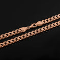 Load image into Gallery viewer, Sterling silver base chain with rich rose gold plating.