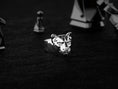 Load image into Gallery viewer, Rhodium-plated mountain lion ring with sculpted wild cat face.