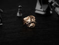 Load image into Gallery viewer, Rose gold-plated dog ring with fierce and stylish look.