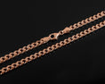Load image into Gallery viewer, Unisex rose gold curb chain, for men and women.