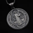 Load image into Gallery viewer, Catholic protection pendant, featuring the Cross of St. Benedict.