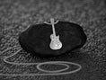 Bild in Galerie-Betrachter laden, Skull Guitar Pendant Necklace – Rock Musician Jewelry – Sterling Silver Heavy Metal Charm for Men and Women