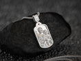 Bild in Galerie-Betrachter laden, Close-up view of handcrafted St. Joseph Sacred Heart necklace in 925 silver,