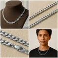 Load image into Gallery viewer, Silver Cuban Link Chain,