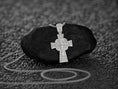 Bild in Galerie-Betrachter laden, Rhodium plated Orthodox cross pendant with icons,