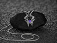 Load image into Gallery viewer, Shar symbol pendant inspired by Baldur’s Gate 3.