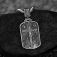 Bild in Galerie-Betrachter laden, 925 sterling silver Jesus INRI cross pendant, finely detailed.