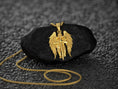 Bild in Galerie-Betrachter laden, Gold-plated guardian angel pendant, powerful faith symbol.