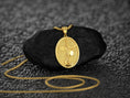 Load image into Gallery viewer, Gold plated Saint Michael medal pendant necklace for men and women