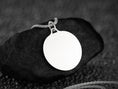 Load image into Gallery viewer, Backside of the amulet showing 925 stamp and engravable surface.