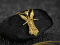 Bild in Galerie-Betrachter laden, Gold-plated armored archangel pendant necklace in fantasy style,