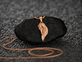 Load image into Gallery viewer, Rose gold winged horse jewelry with divine equestrian symbolism,
