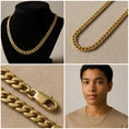 Load image into Gallery viewer, Sterling Silver Cuban Link Chain – 7.2mm, 5.75mm, 3.8mm Gourmet Curb Necklace, Unisex Chain for Men & Women