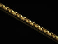 Load image into Gallery viewer, Gold-plated Celtic warrior chain on black background