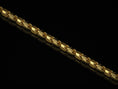 Load image into Gallery viewer, Gold plated engraved link chain with fish scale detail,