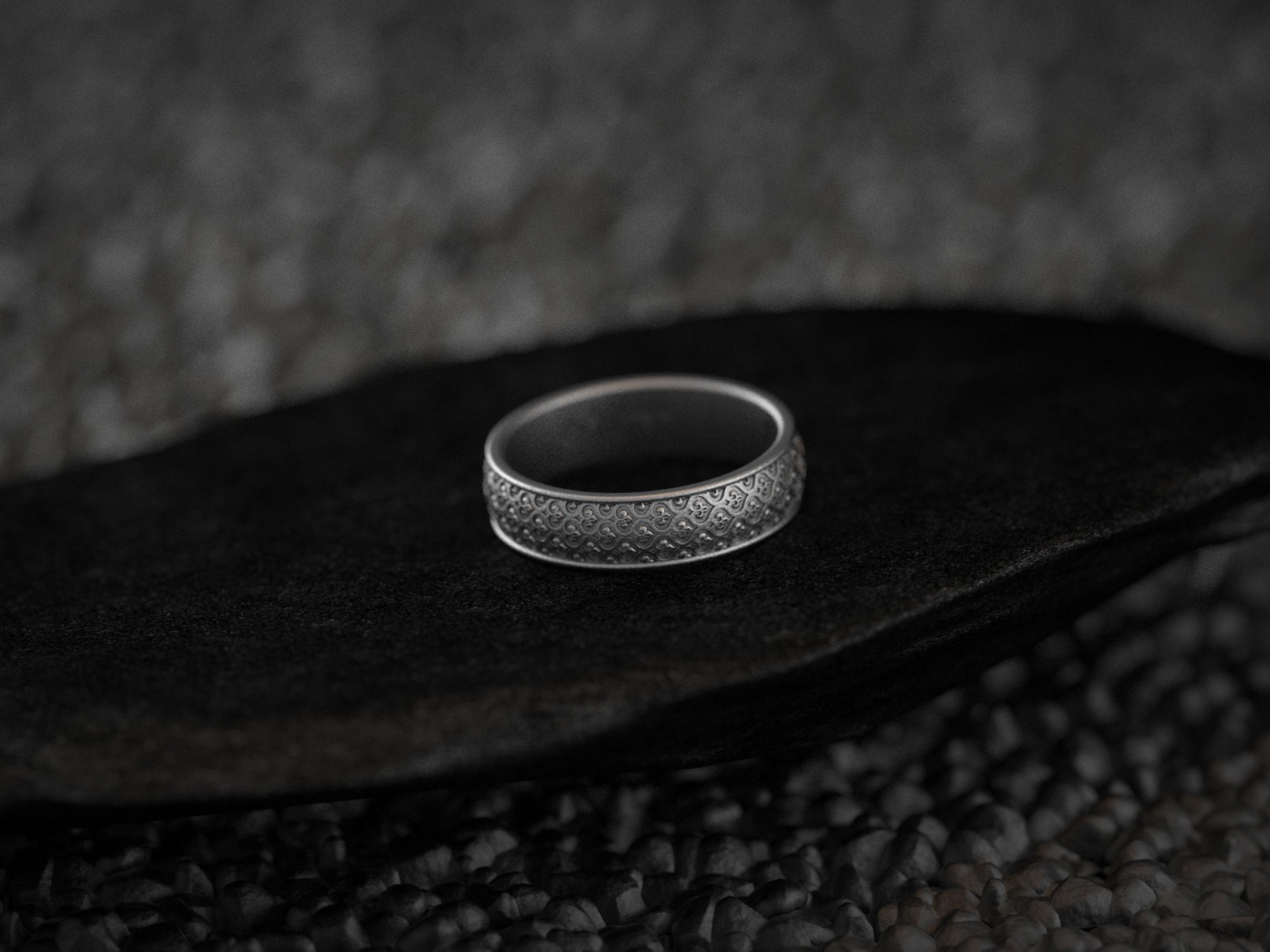 Engravable Floral Wedding Band, 925 Silver Ring for Men Women, Comfort Fit Braided Design, Custom Ring in Gold, Silver, Rose